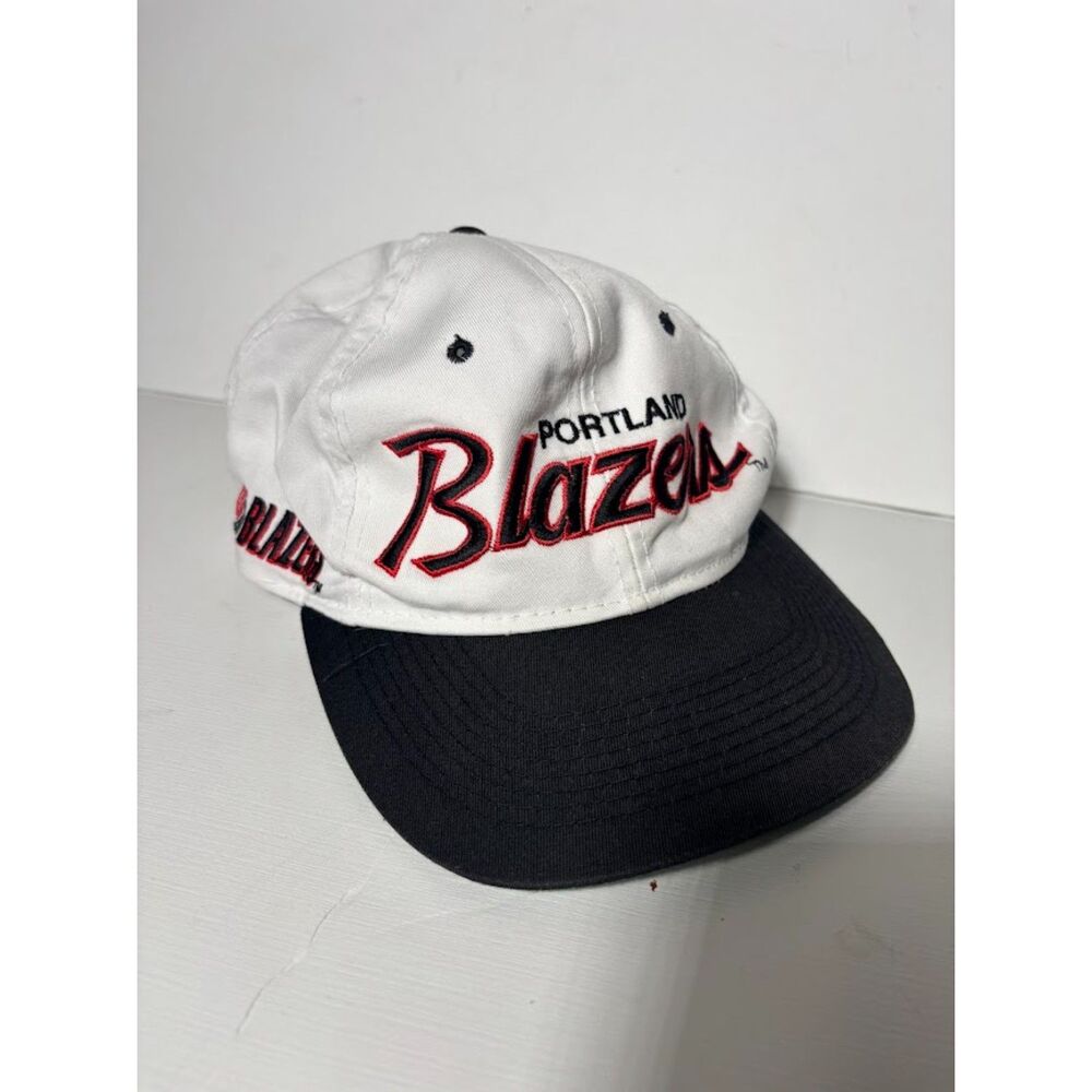 Portland Trail Blazers Sports Specialties Snapback Hat NBA Cap Vintage 90s White